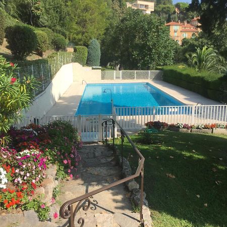 Clim Jardin Et Parking Prive -Piscine Tennis Et Park Vue Mer Grasse Kültér fotó