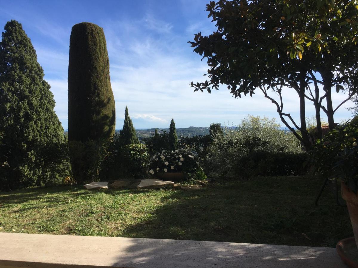 Clim Jardin Et Parking Prive -Piscine Tennis Et Park Vue Mer Grasse Kültér fotó